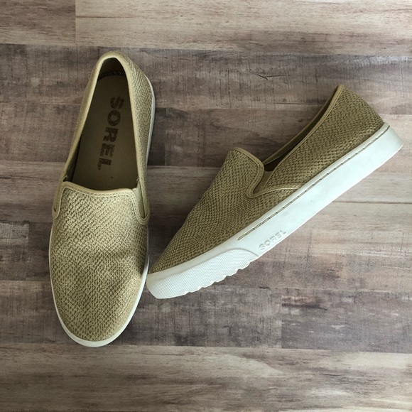Sorel Shoes - Sorel Campsneak Snakeskin Print Slip On Sneakers